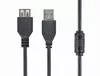 купить Gembird CCF-USB2-AMAF-10 Premium quality USB2.0 extension A-plug A-socket, cable 3 m,with ferrite core в Кишинёве 