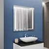 cumpără Oglindă baie Bayro Sirius 800x800 LED 3C touch c подогревом, часами и термометром în Chișinău 