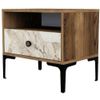 cumpără Noptieră Trendy Lizbon-531, Nuc, Alb, 56x50x40cm (GTR001518) în Chișinău 