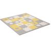 Covoras-puzzle Kinderkraft Luno Shapes Yellow 