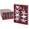 cumpără Decor de Crăciun și Anul Nou Promstore 34469 Набор украшений елочных Звезда 8x65mm, серебряные în Chișinău 