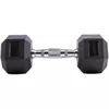cumpără Ganteră LivePro 49879 Gantera Hex Rubber Dumbbell 2x12.5kg, LP8005/12.5/Bk în Chișinău 