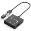 купить Кардридер Hama 200148 USB Card Reader, USB-A, with USB-C Adapter, USB 3.2 Gen1, SD/micro-SD/CF/MS в Кишинёве 