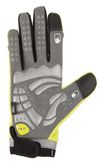 купить Защитное снаряжение M-Wave Manusi bicicleta Secure full finger with GEL padding L neon yellow в Кишинёве 