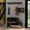 cumpără Mobilă pentru antreu Trendy Holdon Antracit, Sonomo, 120x78x40cm (GTR001340) în Chișinău 