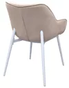 cumpără Scaun Deco Lotus Catifea Capucino+White Legs în Chișinău 