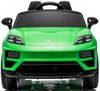 cumpără Mașină electrică pentru copii Kids car DK-PM666_Green Porsche Macan Turbo EV, 12V10AH, scaune din piele în Chișinău 