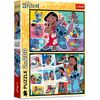 купить Головоломка Trefl 13334 Puzzles 2x200 The happy life of Stitch Disney Lilo&Stitch в Кишинёве 