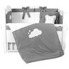 cumpără Lenjerie de pat pentru copii PernaMea Set lenjerie 8 piese Satin Urs Gri (PM.101608/1) în Chișinău 