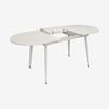 купить Комплект стол и стулья Evelin di Costacurta стол DT-533R Wh + 4 стула YTC-064Wh UF910-01 (Light beige) в Кишинёве 
