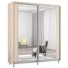 купить Шкаф Mobildor-Lux Раздвижные двери Aron-P из ДСП с вертикальным зеркалом (190x60x240H см) Sonoma в Кишинёве 