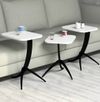 cumpără Măsuţă cafea Trendy Pion, Alb, masa de cuibarit (3 bucati) în Chișinău 