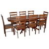 cumpără Set masă și scaune Evelin di Costacurta стол HV-31N Burnish Oak + 8 стульев Gloria Burnish oak/Ekea12 Dark Brown în Chișinău 
