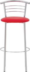 купить Барный стул Nowystyl Marco hoker chrome (BOX-2) (V-27) red в Кишинёве 
