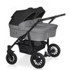 купить Детская коляска Riko Carucior pentru gemeni 2in1 Basic Saxo 04 Onyx в Кишинёве 