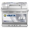 cumpără Acumulator auto Varta 60AH 640A(EN) Terminale 0 (242x175x190) S6 005 EFB (560500064K262) în Chișinău 