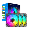 PC Case Fan GAMEMAX FN12A-C8I, 120mm, ARGB, 31.21dB, 44.35 CFM, 800-1600RPM, Hydro Bearing, Black 