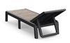 cumpără Mobilier pentru grădină Keter 57724 Sezlong de gradina Deco Porto, 187.5x58x29cm, grafit/nuc în Chișinău 