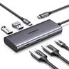 купить Переходник для IT Ugreen 15852 HUB 6in1 USB-C to 2*HDMI(8K@30Hz)+2*USB-A3.0+USB-C3.0+PD(100W), CM498, Space Gray в Кишинёве 