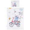 купить Детское постельное белье Chipolino SPCET502404 bear with bicycle в Кишинёве 
