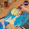 cumpără Set de creație Okto 30009 3D Pictură pe numere cu plastilină ușoară 30×40сm, Zbor cu balonul cu aer cald în Chișinău 