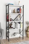 cumpără Raft de birou Fabulous Shelves Metal 5 секции White/Black în Chișinău 