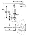 cumpără Panou de duș Grohe Euphoria Smartcontrol termostatata 310 si Palarie Sguare 26508000 în Chișinău 