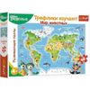 cumpără Puzzle Trefl 15580 Puzzles 48 Educational - Trefliks get to know the animals of the world (Ru) în Chișinău 