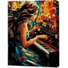 купить Картина по номерам BrushMe RMGB027FC 30x40 см (черный холст/без коробки) Музыка души в Кишинёве 