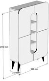 купить Комод Trendy Al meu-Nuc, Alb 93x144x31cm, multifunctionala (GTR006620) в Кишинёве 