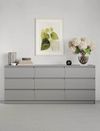 купить Комод MebelStar NEO 9S 180x43x75.5 Grey (MBS-1327) в Кишинёве 