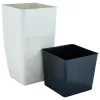 cumpără Ghiveci pentru flori Aleana 115036 Cvadro 16x16x30 cm, white rose în Chișinău 