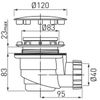 cumpără Sifon pentru cădițe de duș Ferro D.120mm 475.P în Chișinău 