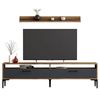 cumpără Comodă TV Trendy Istanbul, Nuc, Antracit 180x47x35cm în Chișinău 