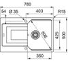 купить Мойка кухонная Franke 114.0575.015 UBG 611-78 Nero в Кишинёве 