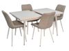 купить Комплект стол и стулья Evelin di Costacurta стол DT-433-3Wh + 4 стула YTC-055Wh Light grey в Кишинёве 