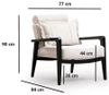 cumpără Fotoliu Trendy Apollo-Crema 84x90x77cm în Chișinău 