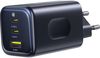 купить Зарядное устройство сетевое Baseus E0121400 GaN 2*Type-C+1*USB-A 100W, PicoGov Series AE11, Cosmic Black в Кишинёве 