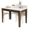 cumpără Masă Trendy Kiev 505-Nuc, Alb 110x75x72cm în Chișinău 