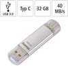 cumpără USB flash memorie Hama 124162 C-Laeta, Type-C USB 3.1/USB 3.0, 32 GB, 40 MB/s, silver în Chișinău 