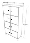 купить Шкаф Trendy MN06-BA 96x179x40cm, multifunctionala (GTR006705) в Кишинёве 