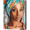 купить Картина по номерам BrushMe BS51956 40х50 сm (în cutie) Portretul femeiei africane в Кишинёве 