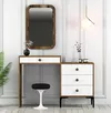 купить Туалетный столик Trendy Lizbon 544-Nuc, Alb 124x84x40cm в Кишинёве 