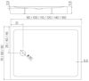 cumpără Cadița de duș New Trendy Mild Rectangular 100x80x11.5 (B-0612) în Chișinău 