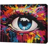 cumpără Tablou pe numere BrushMe RMGB021FC 30x40сm (pânză neagră/fără cutie) Emoția privirii în Chișinău 