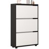 купить Полка для обуви Mobildor-Lux Leo 50x27x125H cm Anthracite/White в Кишинёве 