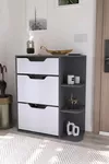 cumpără Raft pentru încălțăminte Bofigo Обувница 18-35-81 Anthracite/White în Chișinău 