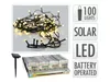 Luminite pe baterie solara "fire" 100LED 10m, albe