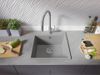 cumpără Chiuvetă bucătărie Primagran Riga 50 Grey + accesorii 500x480 MY5KS în Chișinău 