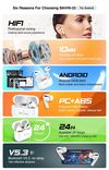 BAVIN-25 Bluetooth Headset Headphones TWS Wireless Headphones Sports Gaming